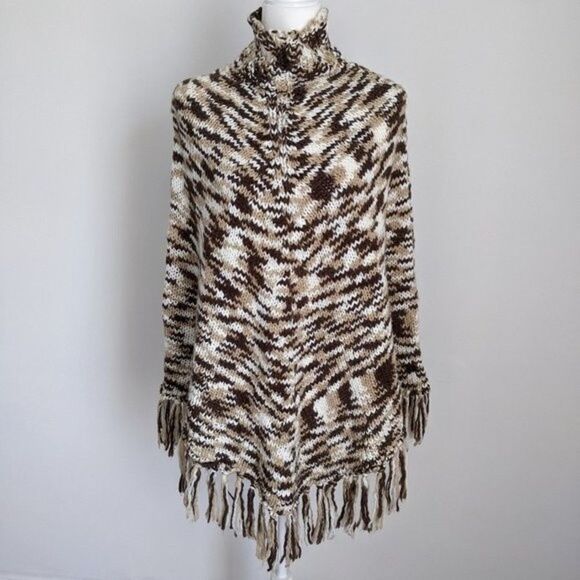 New York & Company Knit Poncho One Size - Picture 1 of 5